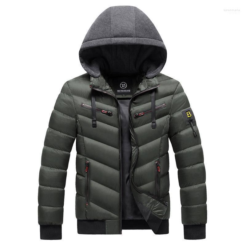 

Men's Down & Parkas 2022 Brand Winter Warm Coat Men Casual Hooded Jackets Slim Comfortable Parka Jacket Mens Fashion Thick Cotton Clothes Ka, Yellow