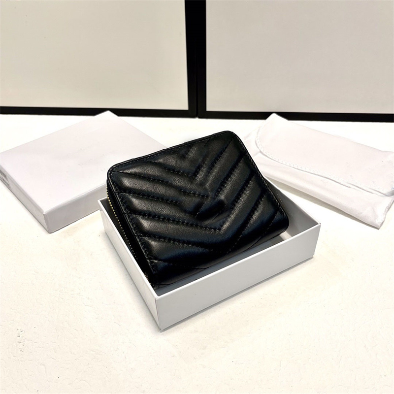 

Y 2022 New Type Designer Wallet Women High Quality Luxury Top Purse Bag Fashion Classic Card Holder Zippy Coin Black Purses With Size 10cmx9cm Real Photos Wholesale