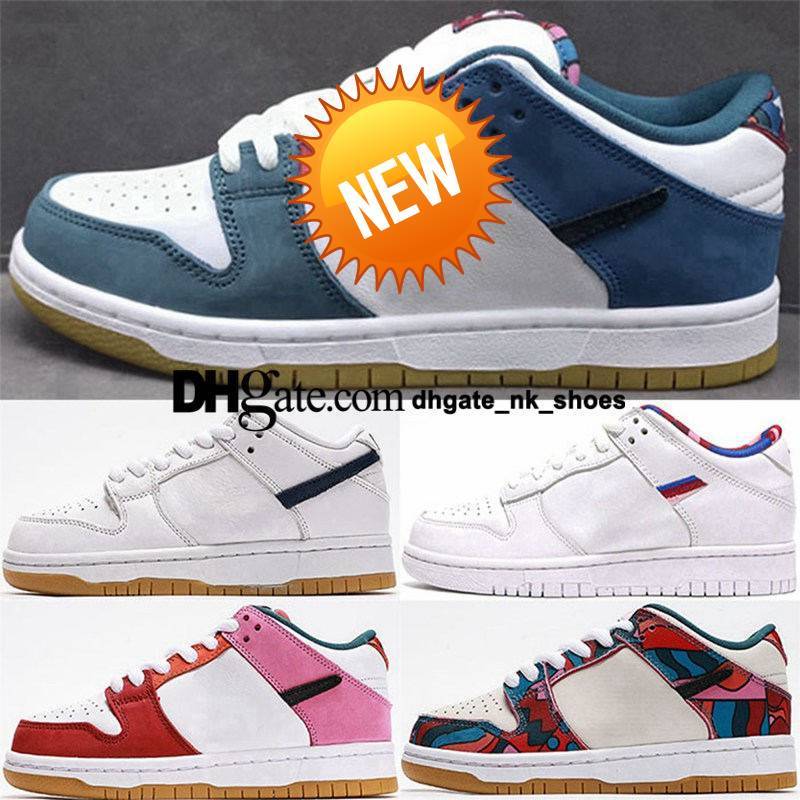 

2022 Tripler Black Trainers Sneakers Size Us 13 14 Shoes Eur Girls Sb Dunks Parra Casual Low Dunks Women Tenis Skateboard Men Mens