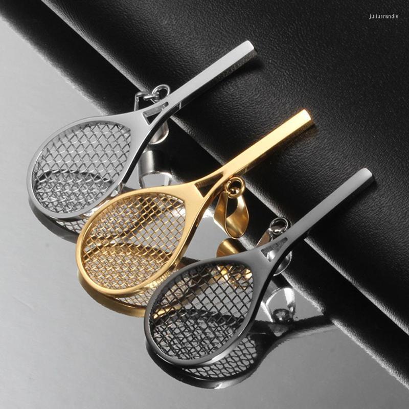 

Pendant Necklaces High Quality Stainless Steel Badminton Racket Necklace Punk Choker Chain Fashion Jewelry For Men WomenPendant