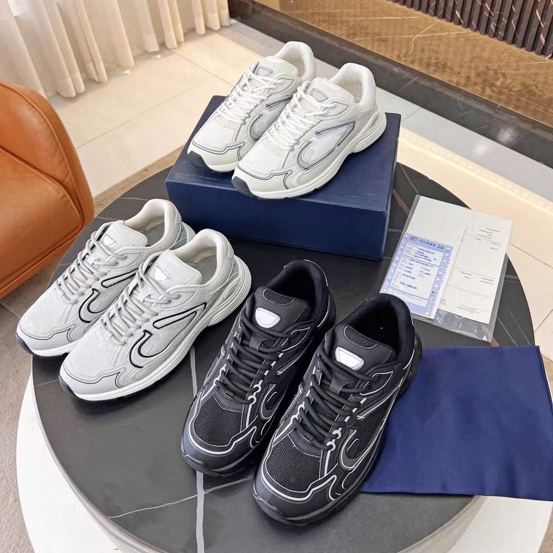 

Designer B30 Sneakers Vintage Shoes Men Women Trainers Oblique Technical Leather Reflective Outdoor Sneaker Suede Fabric Mesh Shoe, I need look other product