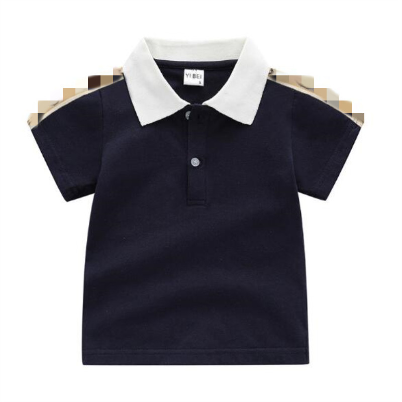 

New Children's Polo Shirt 2022 Summer Fashion Lapel Short Sleeve Boys Girls T-shirts 2 Colors Kids T Shirt High Quality Children Casual Clothing, White
