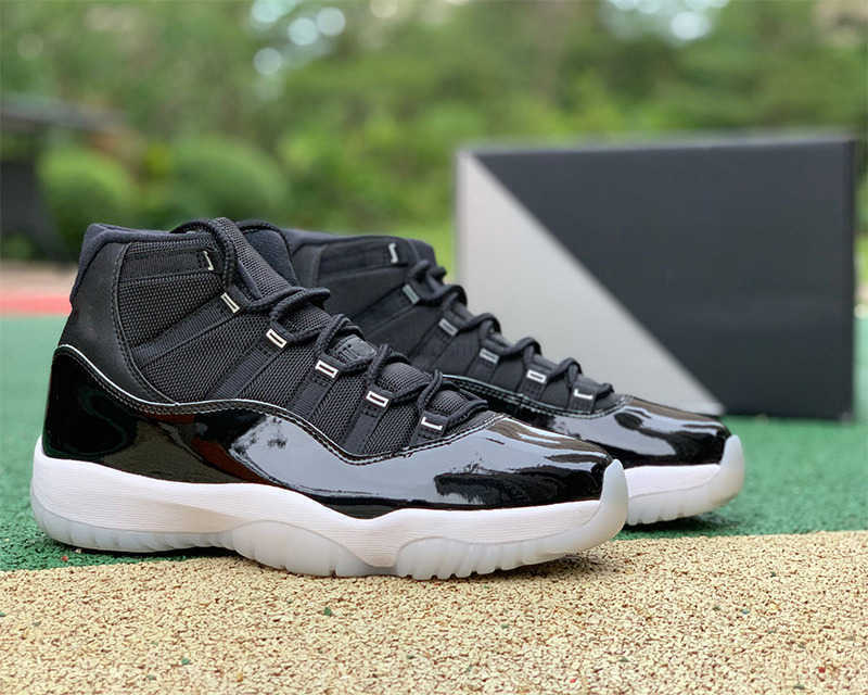 Shoes Jubilee 25th Anniversary 11 Basketball Top authentic Quality Real Fiber Jumpman 11s Clear-White-Metallic Silver Designer