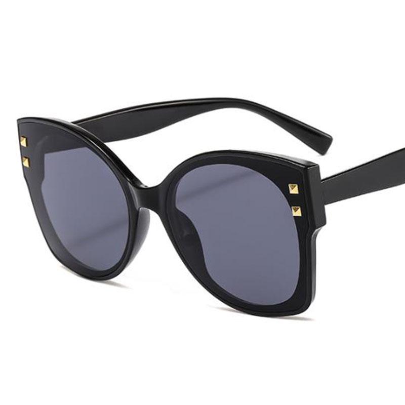 

Sunglasses Retro Butterfly Women Vintage Big Female Oversized Shades Male Sun Rivet Black UV400SunglassesSunglassesSunglasses