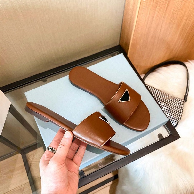 

Italy Designer Slipper Luxury Women Sandal Brand Slide Woman Slippers Lady Slides Flip Flop by dq01 05, Box