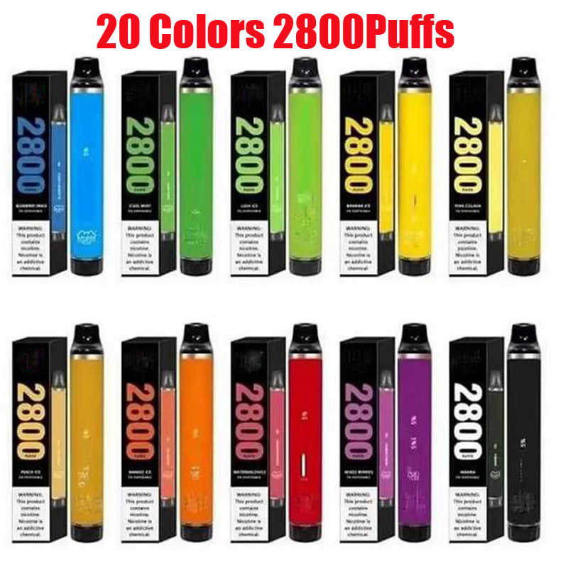 

Puff Disposable Flex Pod E-cigarette Device 2800 Puffs 1500mAh Battery 10ml Prefilled Cartridge Vape Pen VS Bar Plus Bang Elux XXL Gunnpod 5% 2%