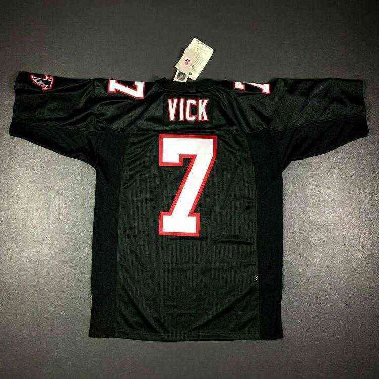 

Cheap Football Jersey Rare Men Youth Women Vintage Michael Vick Mitchell & Ness 2002 Size S-5xl Custom Any Name or Number, White youth s-xl