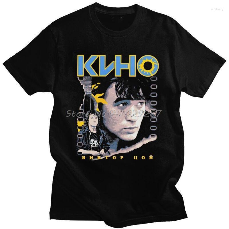 

Men's T-Shirts Handsome Classic Vintage Viktor Tsoi Kino T Shirt Men Short Sleeve Soft Cotton T-shirt Summer Rusian Rock Tee Top Graphic Tsh, Black