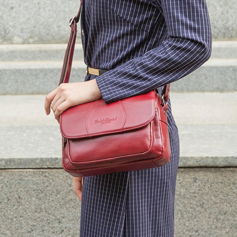 

Evening Bags Fashion Genuine Leather Female Flap Crossbody For Women Shoulder Bag Ladies Shopping Luxury Purse And Handbags, 3910 small coffee