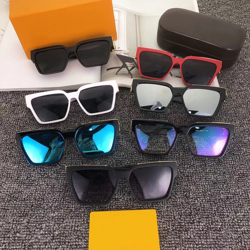 

Fashion Designer Sunglasses for Man Woman Summer Beach Glasses Full Frame Letter Rectangle Design High Quality Eyewear