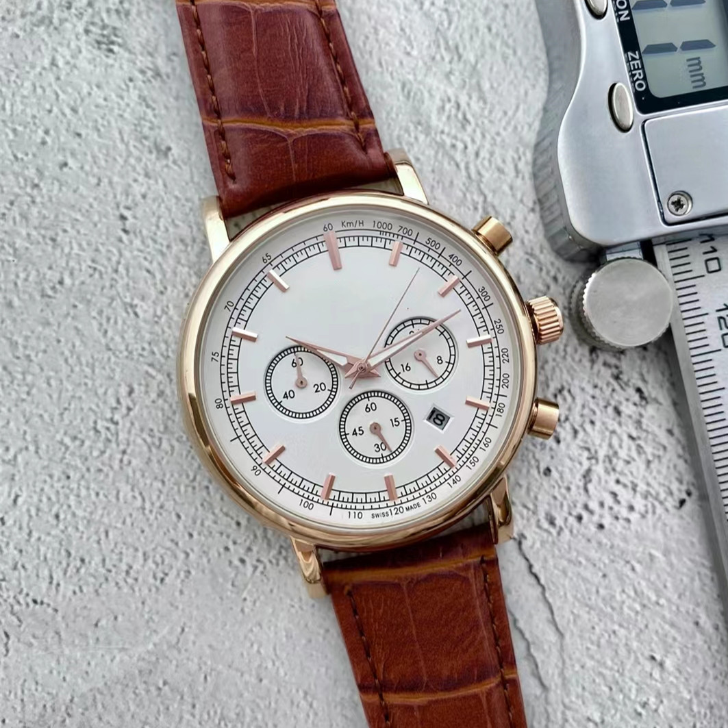 Mens Automatic Mechanical Watch Sapphire Glass Tourbillon Calendar Watch-image-767049123