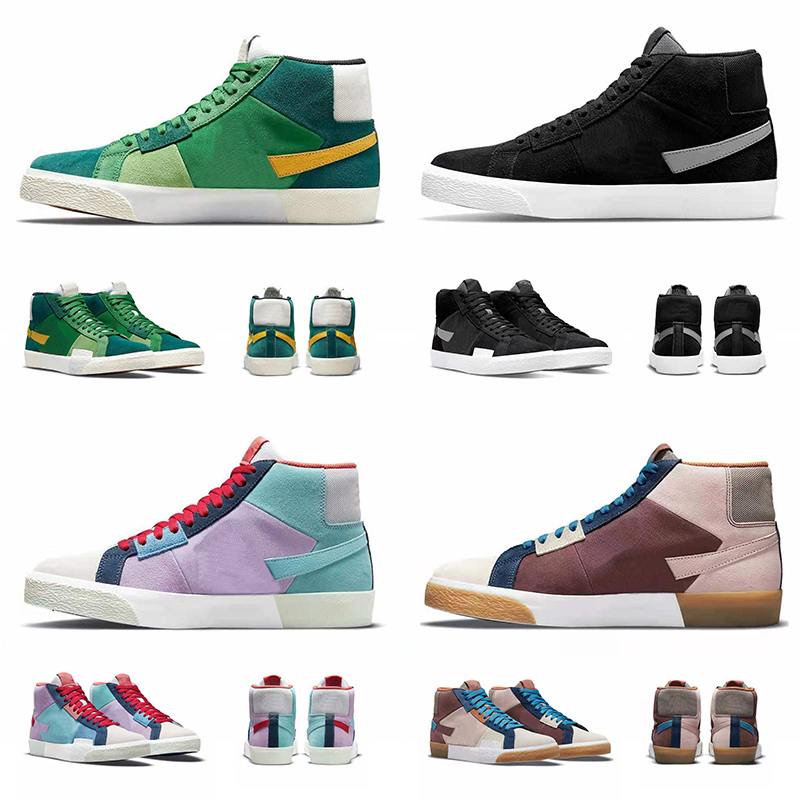 

Shoes Arrival PRM Casual SB Zoom Mosaic Blazer Mid Green Yellow Blue Black Ash Cashmere Men Women Sneakers Trainers Size 36-44, A4 cashmere mosaic 36-44