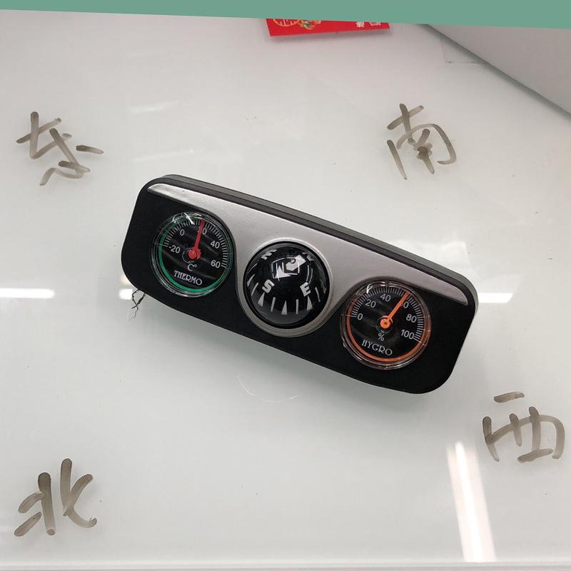 

Outdoor Gadgets Mini 3 In 1 Guide Ball Built-in Auto Compass Thermometer Hygrometer Decoration Ornaments Car Interior AccessoriesOutdoor