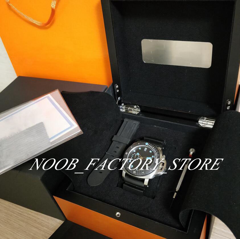 

Super Factory WATCH of Men 47mm Black Face Rubber Strap 799 Mechanical Automatic Movement Fashio Luminous Wristwatch Mens Watches With Origina Box