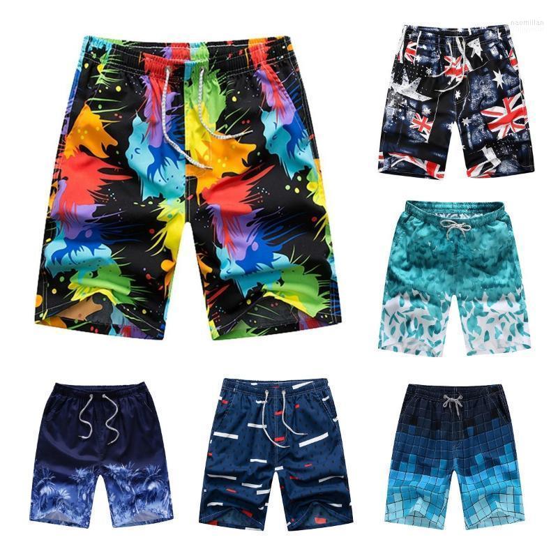 

Men's Shorts Summer Beach Pants Men's Quick-drying Surfing Casual Couple Swiming Men Board ShortsMen's Naom22, White