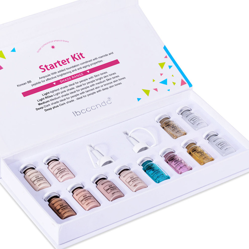

Korean Mesowhite BB Cream Glow Foundation Makeup Brightening Anti-Aging Serum Long Lasting Whitening Cream Starter Kit, As the pics showed
