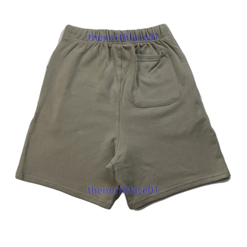 

Mens Shorts Solid Color Track Pant Casual Couples Joggers Pants High Street Shorts for Man Reflective Short Womens Hip Hop Streetwear 24, Beige