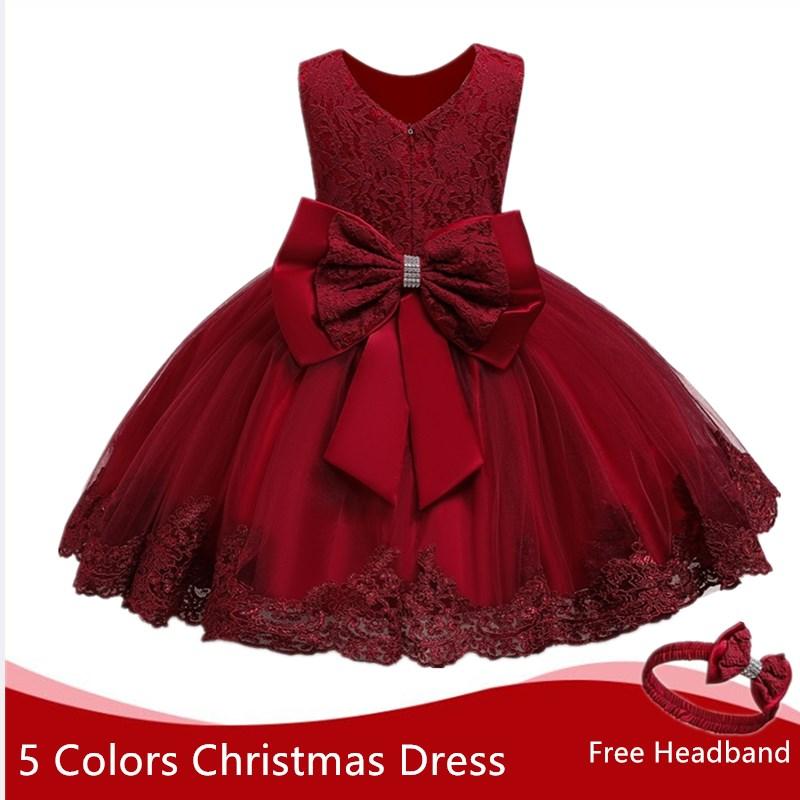 

Girl's Dresses Toddler Girl Dress Christmas For Red Tutu Baby 1 Year Birthday Christening Gown DressesGirl's, 03 baby girl dress 5