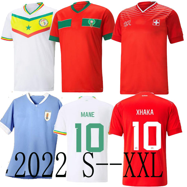 

2022 2023 Morocco soccer jerseys Senegal MANE Hakimi 22 23 Switzerland KOULIBALY maillot Serbia football uniforms shirts VLAHOVIC MITROVIC TADIC Uruguay jersey, Fan away man 1
