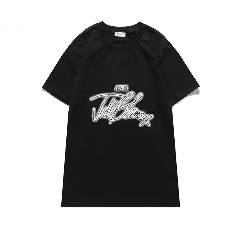 2022 Designer d'été masculin T-shirt graphiques imprimés à manches courtes à manches courtes de mode de luxe décontractée