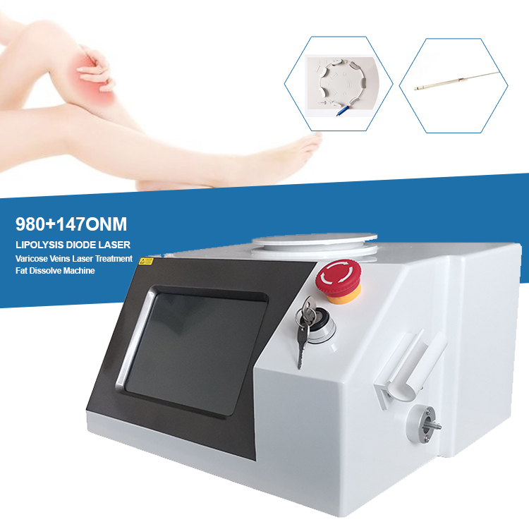 Fibre de laser de chirurgie de liposuccion en plastique pour les articles de beauté de lipolyse grosse diode 1470 980nm machine de liposuccion mé