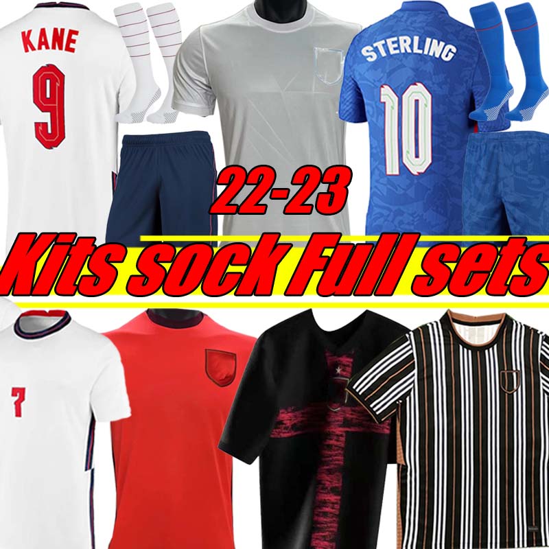 

2021 2022 2023 KANE STERLING soccer jerseys Concept Version RASHFORD SANCHO GREALISH MOUNT FODEN HENDERSON SAKA national football shirt Men Kids Kits sock Full sets, Yingelan 22-23 away
