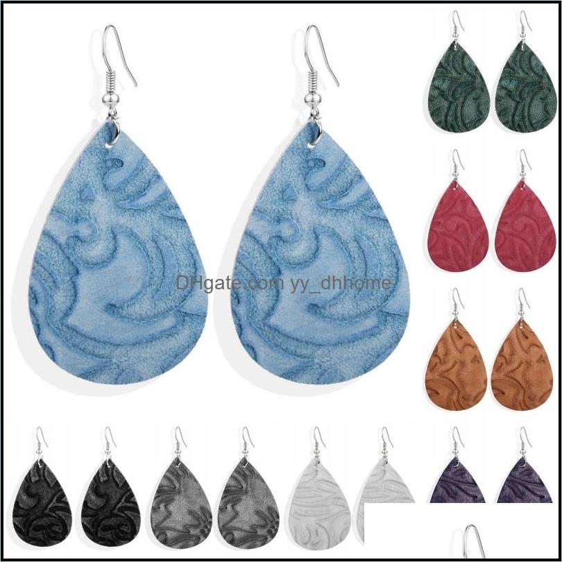 

Other Earrings Jewelry Personality Leather For Women Charm Bohemian Pu Earring Lightweight Teardrop Fashion Accessori Dhvcx
