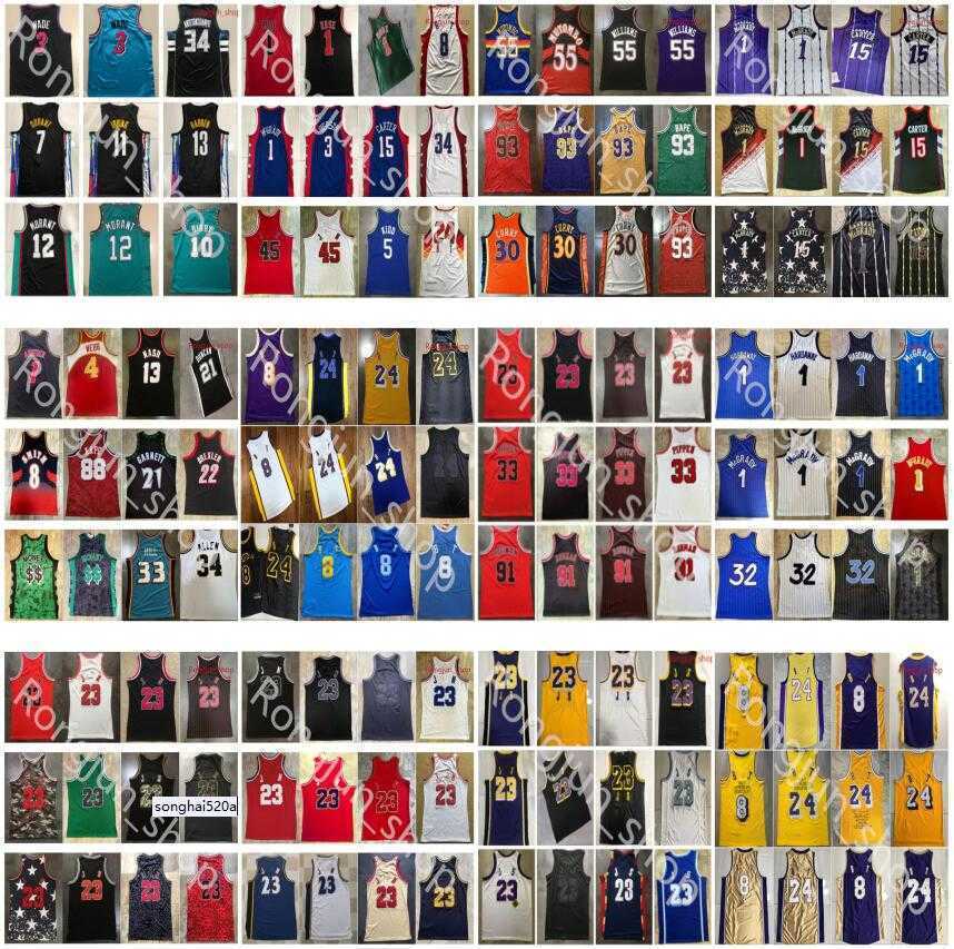 

Authentic Stitched East Basketball Jerseys Retro Pippen Rodman Iverson Garnett Durant Irving Harden Wade Mutombo McGrady Hardaway Curry Rose''nba''jersey, Picture