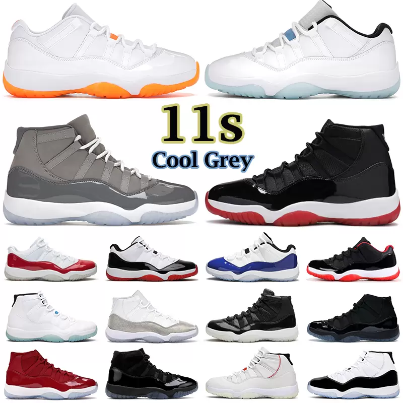 

basketball shoes men designer women 11s 11 Cool Grey Jubilee 25th Anniversary Bred Concord Win Like 96 Cap and Gown mens trainers outdoor sports sneakers with box, 35