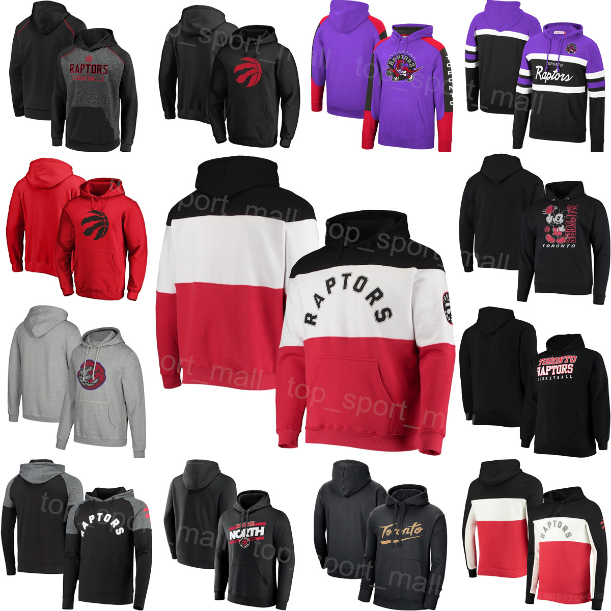 Men de basket-ball Précial Achiuwa Sweat à capuche 5 Chris Boucher Hooded 25 Vince Carter Hoodies 15 Tracy McGrady Sweatshirts 1 Goran Dragic 7 N