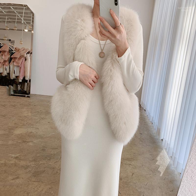 

Women's Vests Profileicc Korea Chic Casual Trendy Women Solid Color V-neck Fashion Imitation Sleeveless Vest Coat Autumn 2022 Luci22, Dress