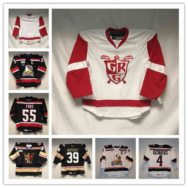 

Grand Custom Zadina #11 Filip Rapids Griffins CCM Edge HOCKEY JERSEY 55 Matthew Ford #39 Tyler Bertuzzi 4 Nathan Paetsch Or any number name, As