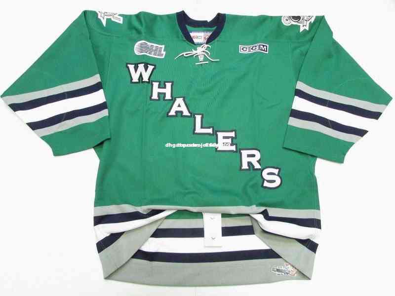 

Cheap Custom Plymouth Whalers Ohl Green Ccm Hockey Jersey Stitch Add Any Number Name Mens Xs-6xl