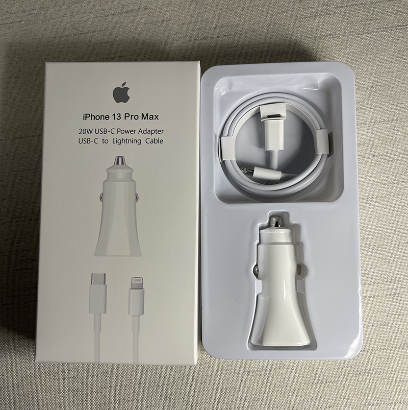 

Original Quality Type-c Charger Fast charging PD 20W USB-C Car Power Adapter USB C to Lightning Cable Car Chargers for iphone 13 pro max