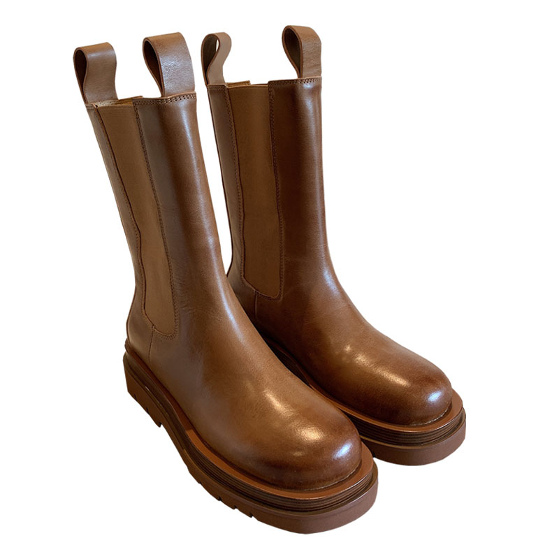 

Luxury Brand Shoes Designer Boots High Heels And Genuine Leather Outdoor Fashion Womens boot, Brown low boot