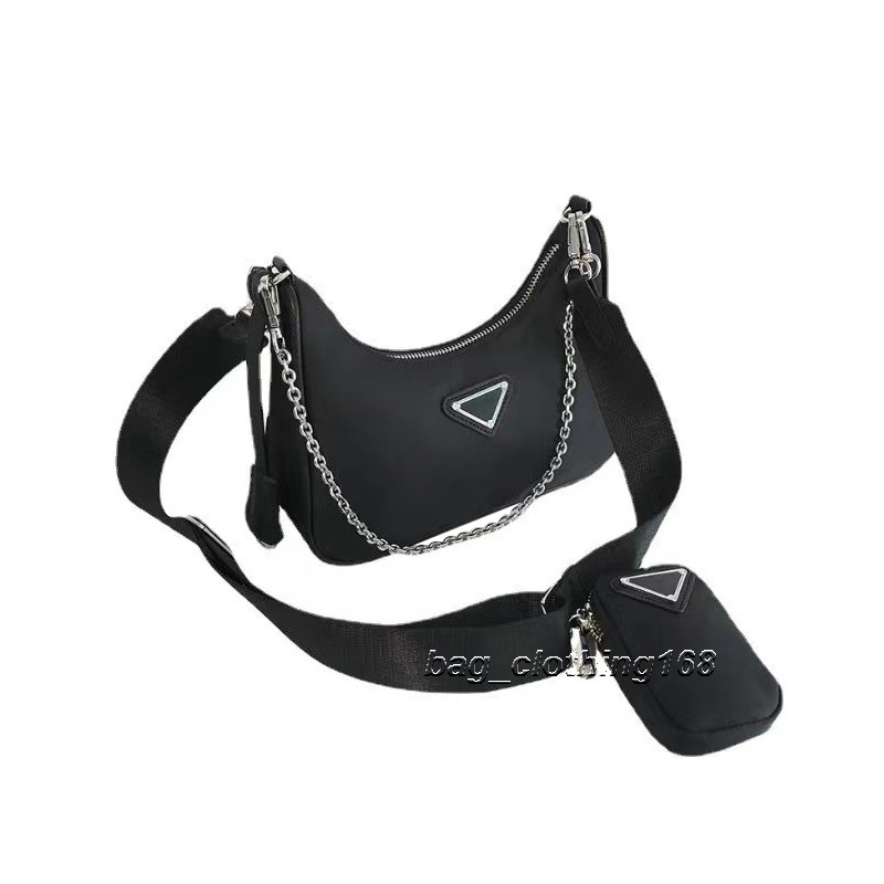 

Luxury handbag brands bag Crossbody designer bags purses shoulder-bag with a detachable pouch attached Nylon versatile removeable hobo bags for women, Yellow