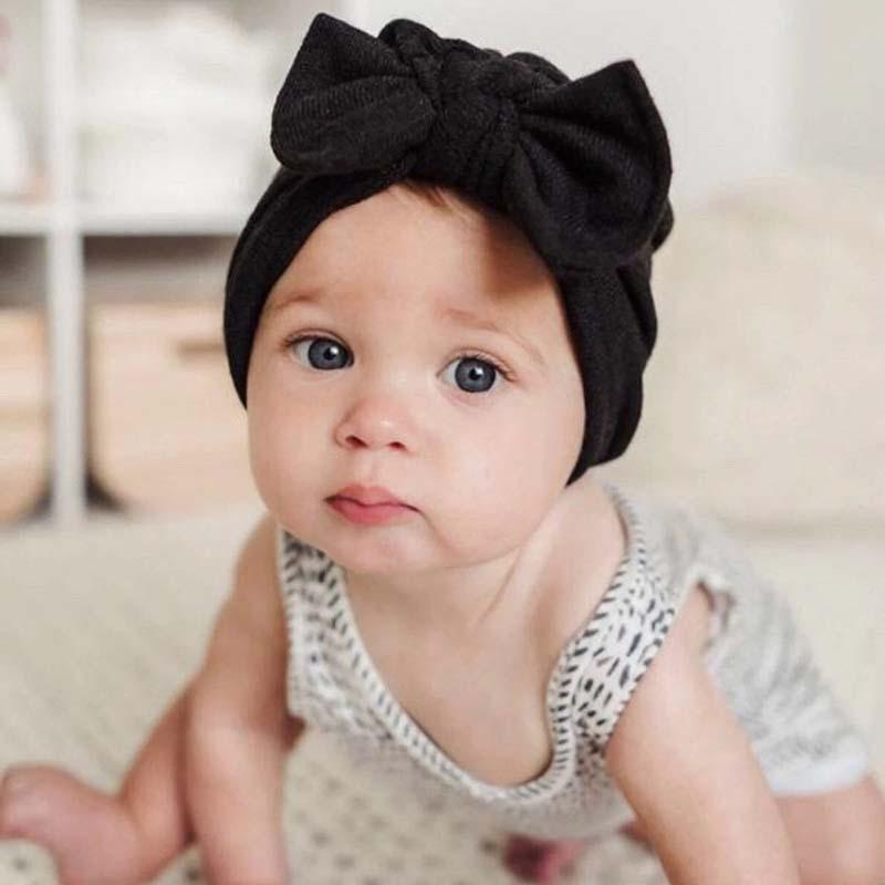 

Caps & Hats Born Knitted Turban Hat Baby Beanie Cotton Knot Infant Bonnet Girl Toddler Winter Cap Kids Boys AccessoriesCaps, Style4