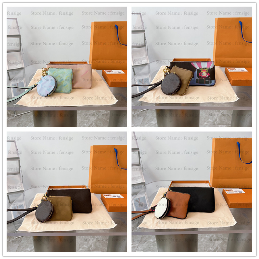 

Summer Stardust TRIO POUCH Clutch Bags Round coin purse Square-pouch Rectangular-pouch Removable Designers Luxurys Bag M68756
