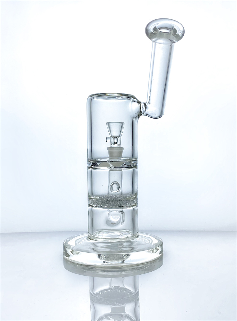 

Glass hookah with sintering disc and turbo percolator high quality transparent GB-228-F for sale