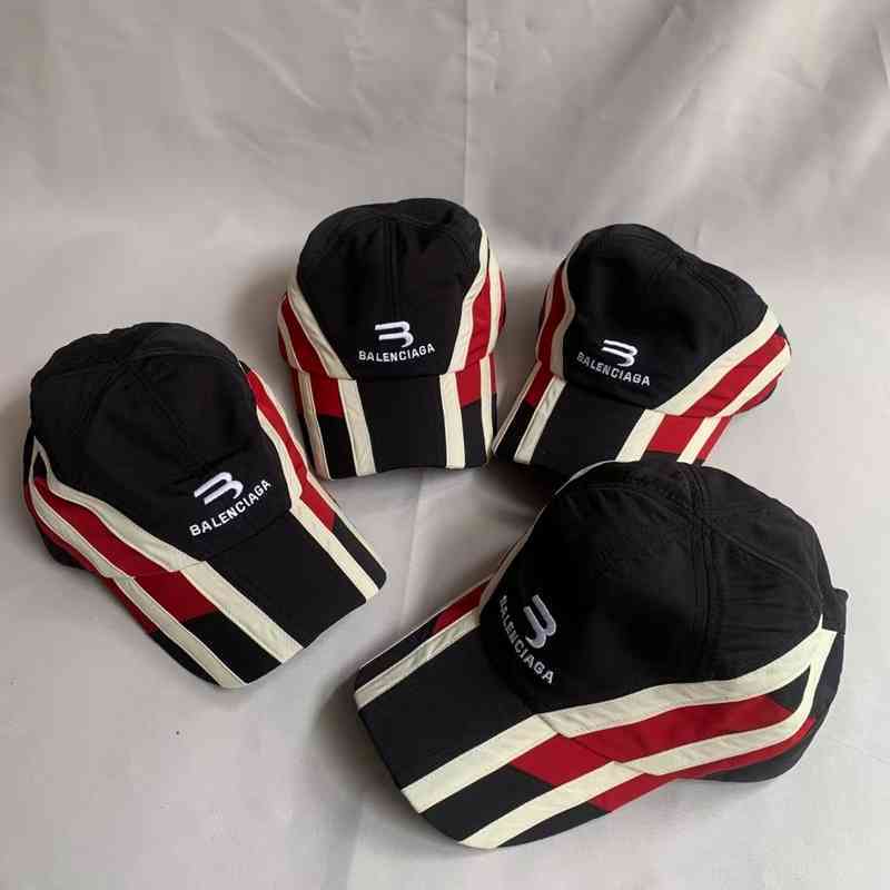 

Correct Balencaigass Hat Purchasing Version b Paris Letter Embroidered Baseball Cap Fashion Brand Leisure Sports Cap 2022 New Men's and Women's Cap, Stripe b home
