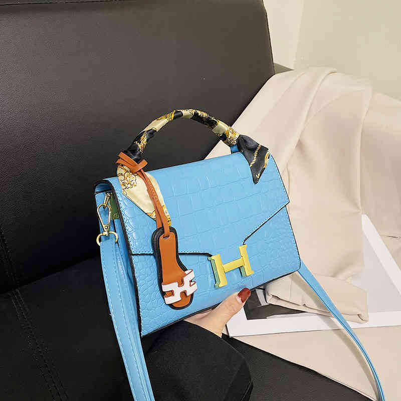 

Handbags 70% Off Women's bag 2022 spring new hand silk scarf hands texture sling one Shoulder Messenger Bag purses, White