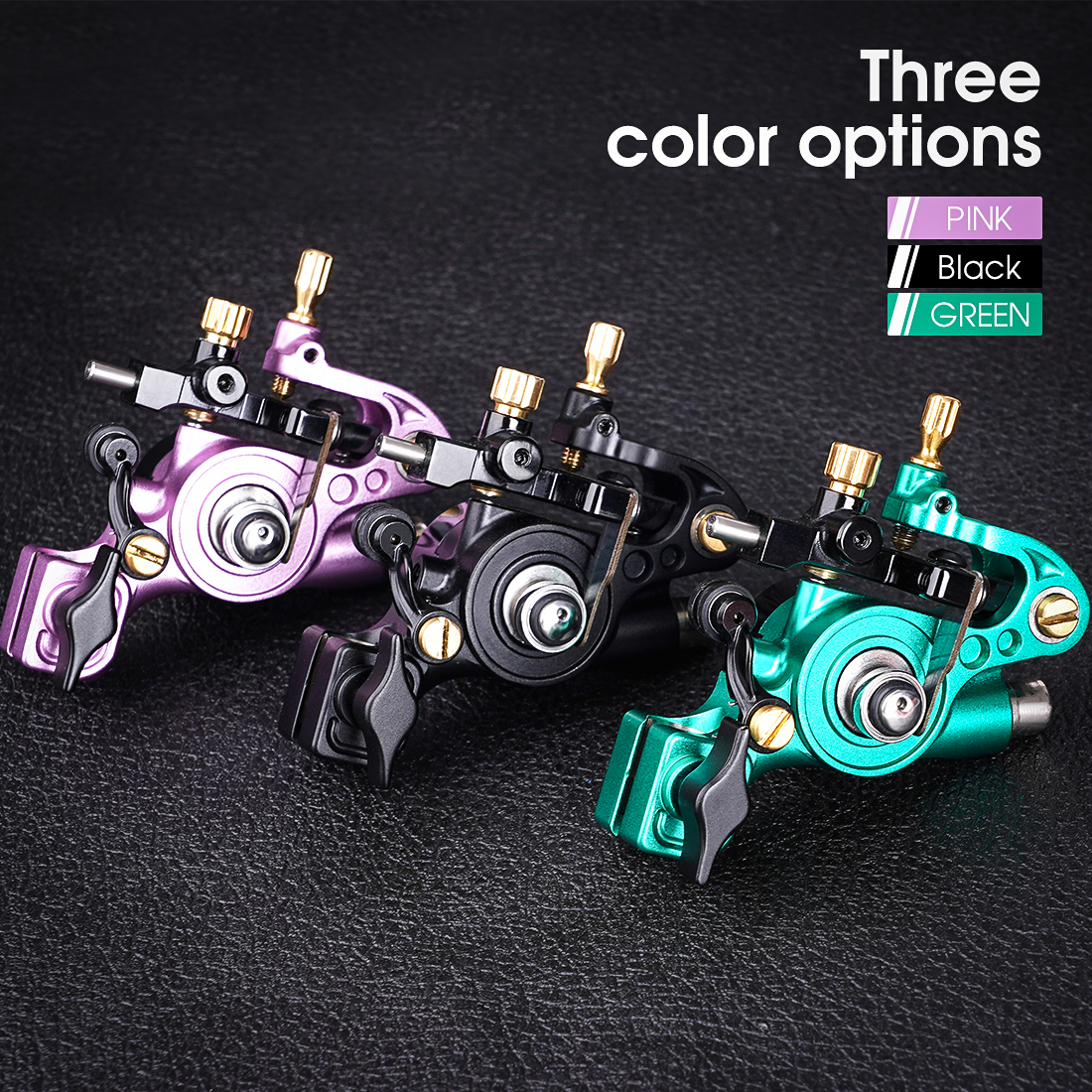 

WJX W500 Tattoo Machine Rotary Motor Gun Brass Frame Soft Hard Adjustable WQ6056