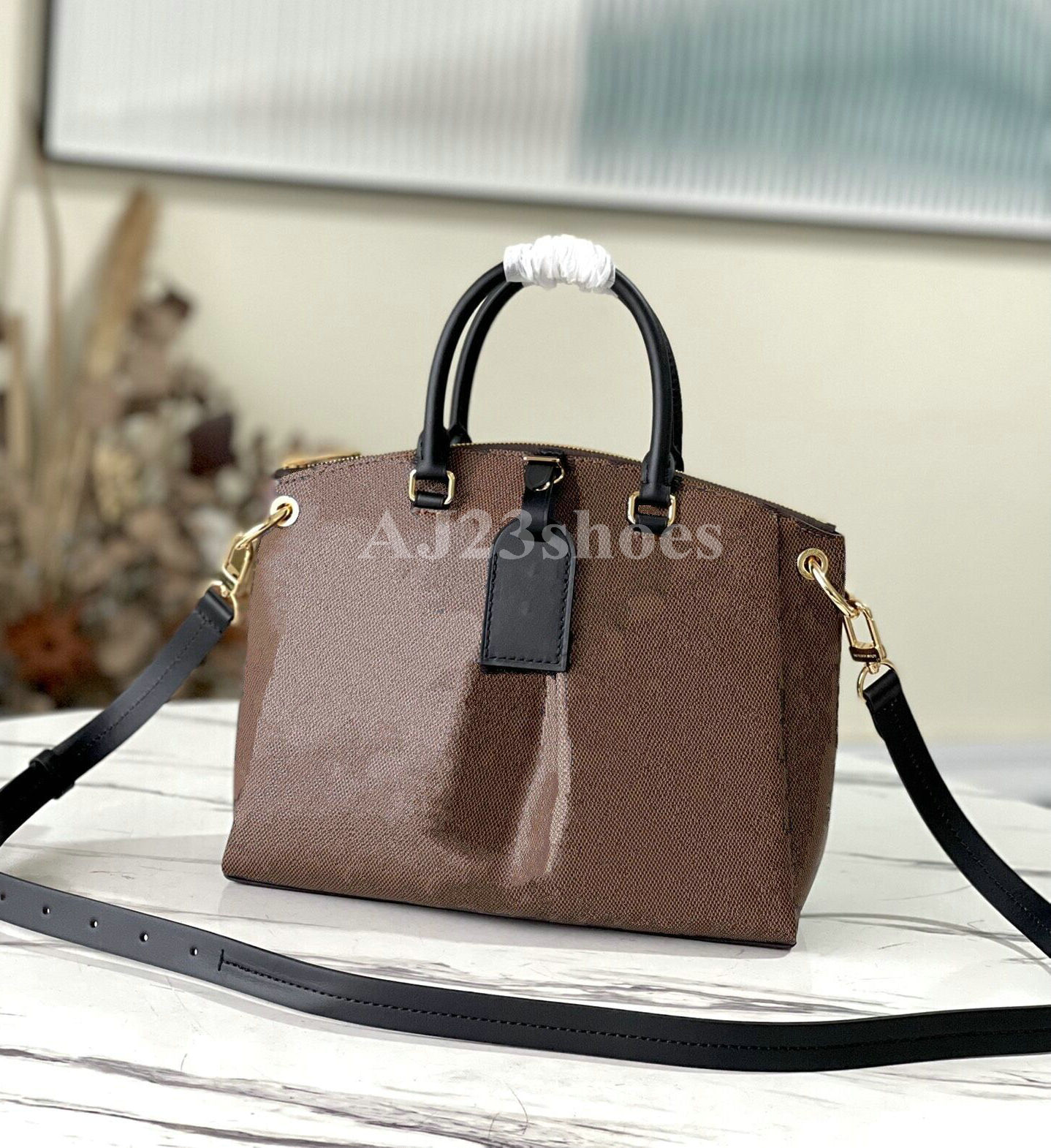 

Boetie MM Zipped Tote Bordeaux Dumpling Shouder Bag With Padlock PM Designer Handbag Womens CrossBody Purse Wallet m45283 n45282, 01