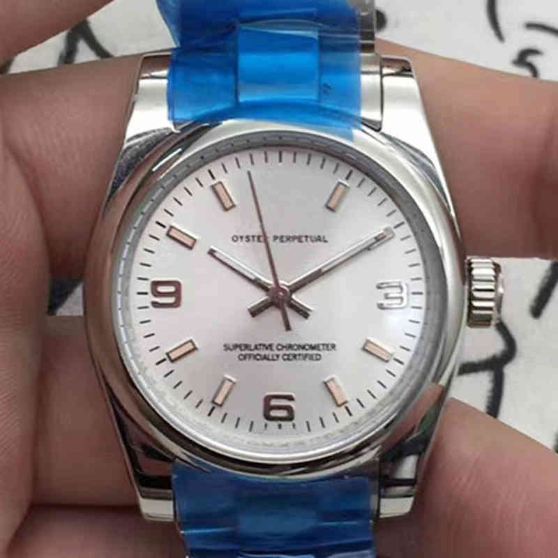 

Luxury Mens Mechanical Watch Automatic Log 369 Brand Wristwatch, 369 white