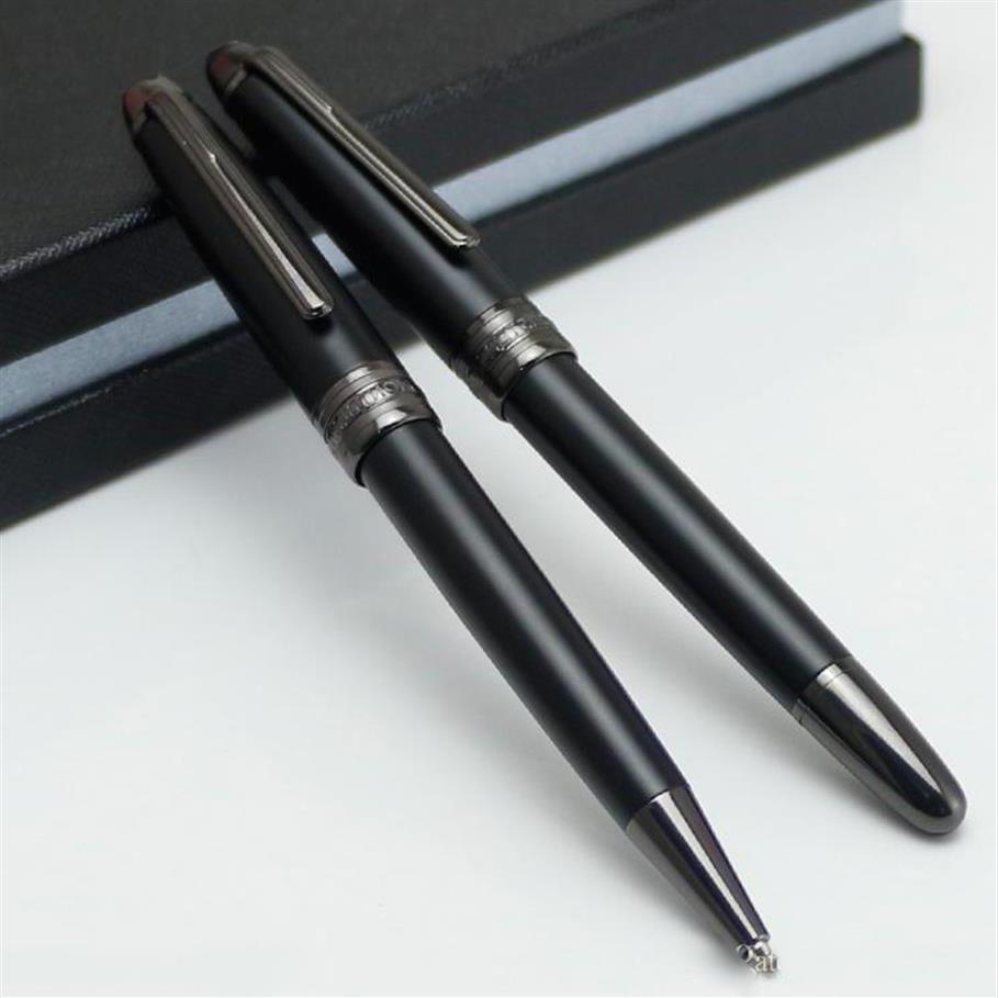 

YAMALANG Luxury High Quality 163 brands Ballpoint pens Meister Matte black Rollerball pen metal school office with Nunber XY2237K
