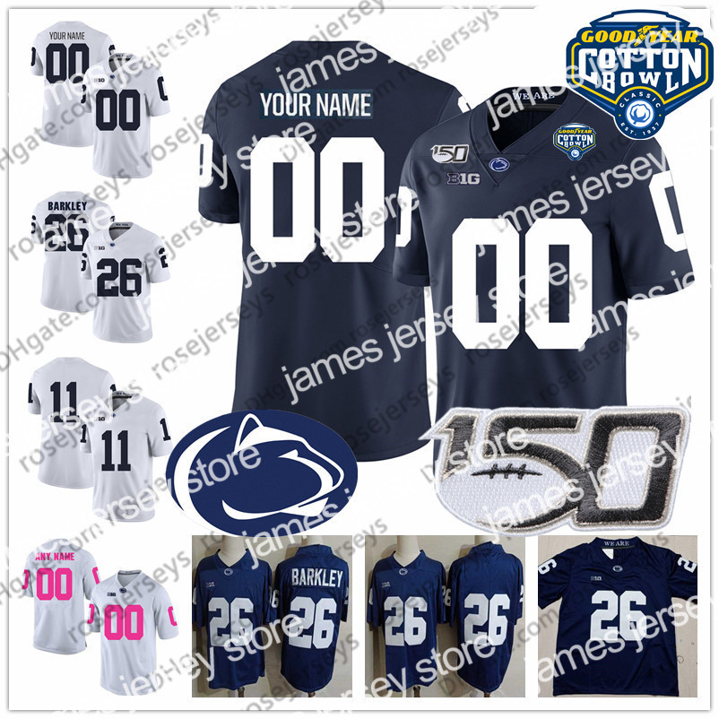 

Jersey Custom Pinn Penn State Nittany Lions Jersey de football Sean Clifford KJ Hamler Jahan Noah Cain Dotson Parsons Freiermuth Ford Cotton Bol, White (only number ) cotton bowl