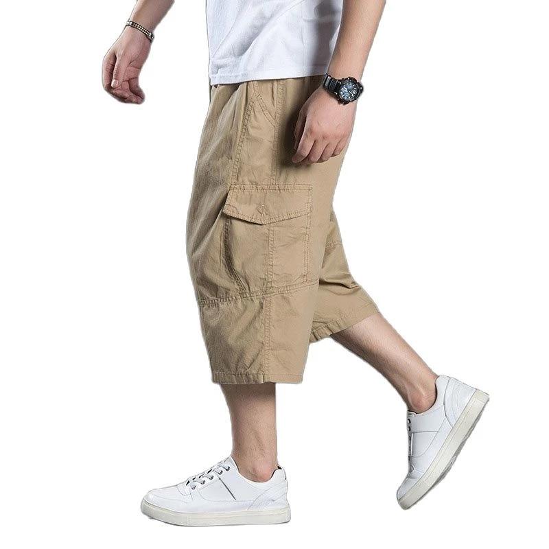 

Men's Shorts High Quality Summer Men Cargo Safari Style Army Green Loose Cotton Pockets Plus Size 7XL 8XL Out Door ShortsMen's, Picture color