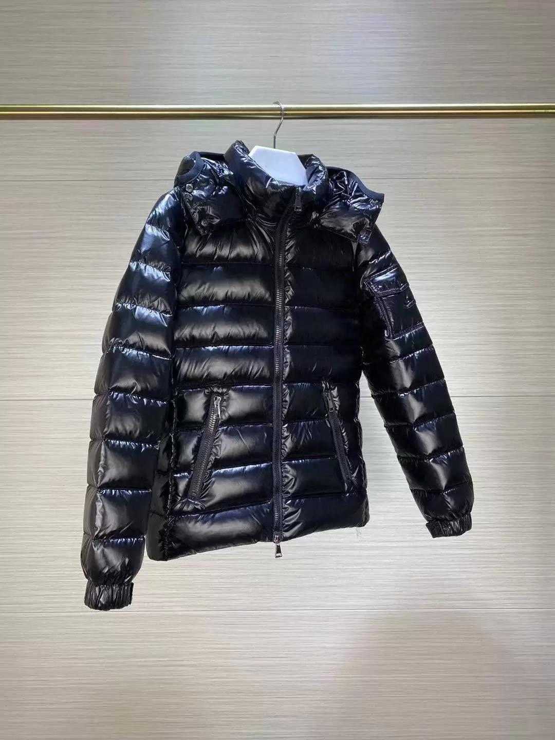 

Monclair Designer down jacket star Faye Wong black shiny French fashion brand winter warm puffer jackets