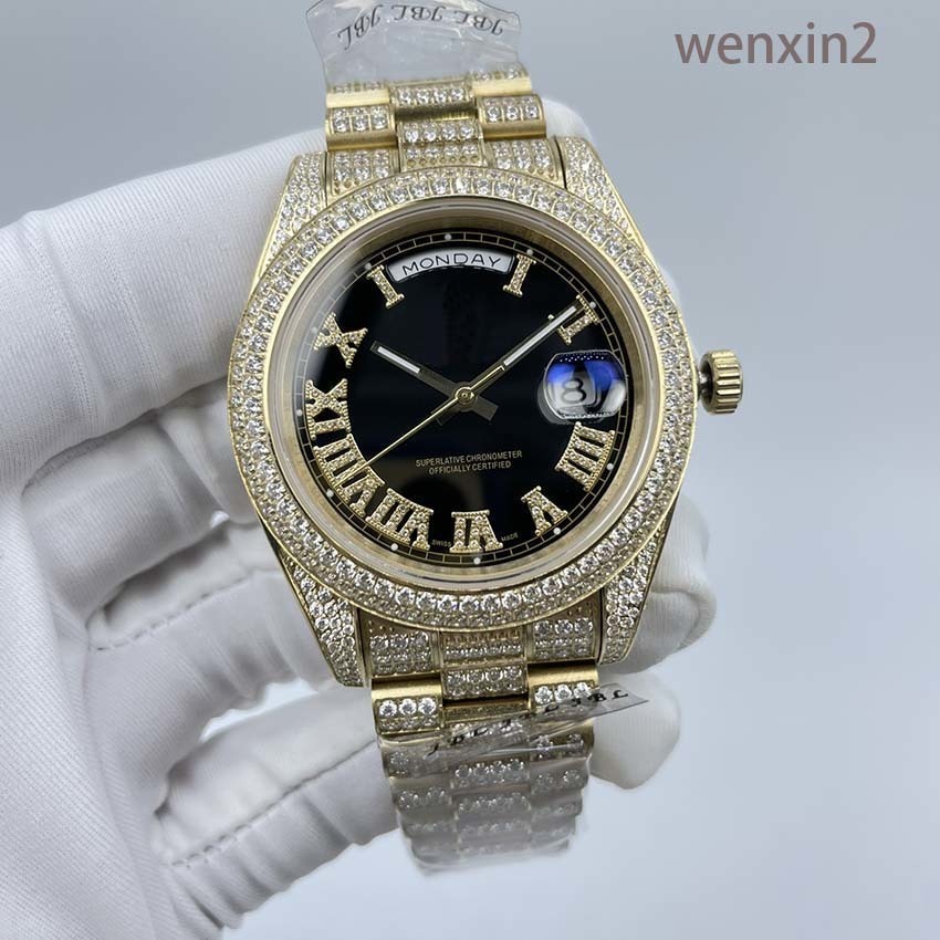 

Classic quality men wrist watch 41 mm 2813 mechanical automatic stainless steel watch Roman drill waterproof wrist watch, Box