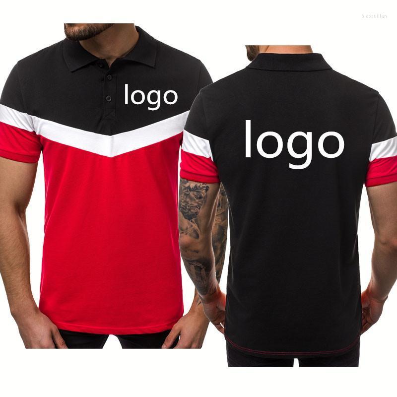 

Men' Polos Summer Mens Short Sleeve Can Custom LOGO Printing Splicing Fashion Casual Trend High Quality Cotton Shirt TopsMen' Men'sMen' B, Green